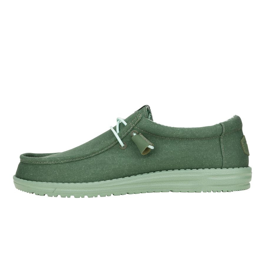 Comfortable Canvas Sneakers with Cushioned Collar & Easy-On Laces | Wally Stretch