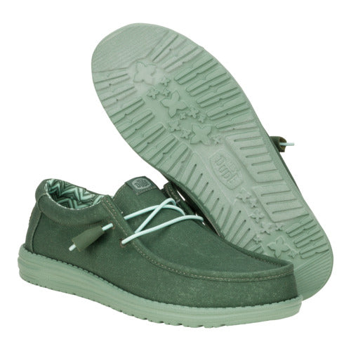 Comfortable Canvas Sneakers with Cushioned Collar & Easy-On Laces | Wally Stretch