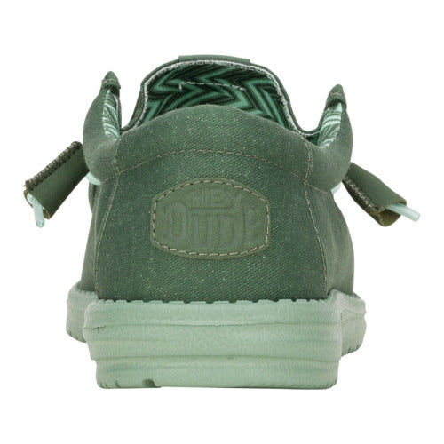 Comfortable Canvas Sneakers with Cushioned Collar & Easy-On Laces | Wally Stretch