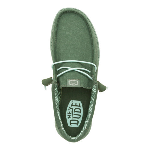 Comfortable Canvas Sneakers with Cushioned Collar & Easy-On Laces | Wally Stretch