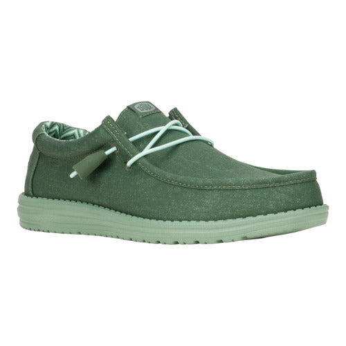 Comfortable Canvas Sneakers with Cushioned Collar & Easy-On Laces | Wally Stretch