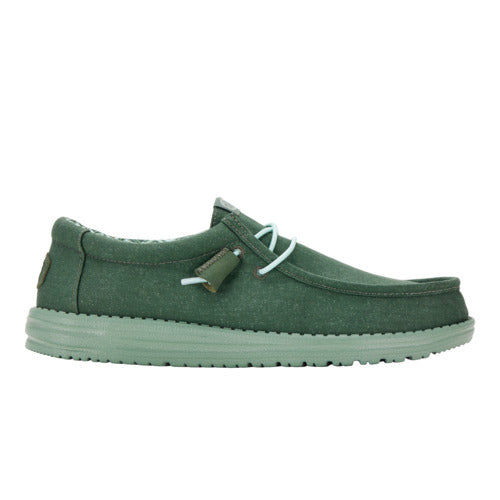Comfortable Canvas Sneakers with Cushioned Collar & Easy-On Laces | Wally Stretch