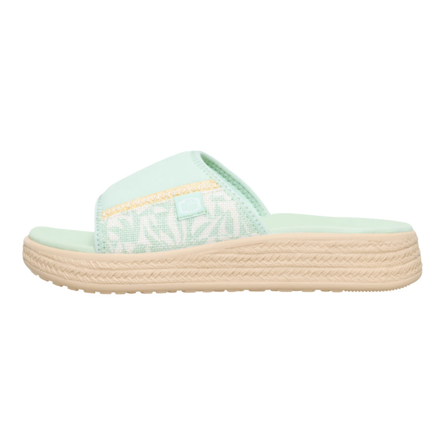 Celadon Green Espadrille Slides for Summer | Tide