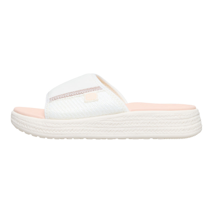Breathable Espadrille Slides for Summer | Tide Off White/Tan