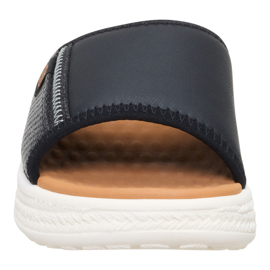 Comfortable Espadrille Slides for Summer | Tide Black/Egret