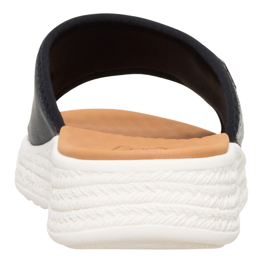 Comfortable Espadrille Slides for Summer | Tide Black/Egret
