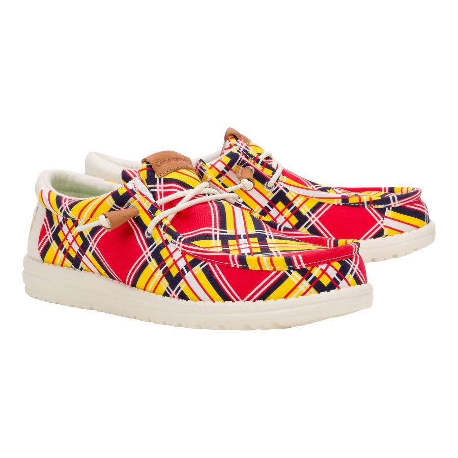 Plaid Golf Shoes with Elastic Laces & Lightweight Sole | Wally Caddyshack