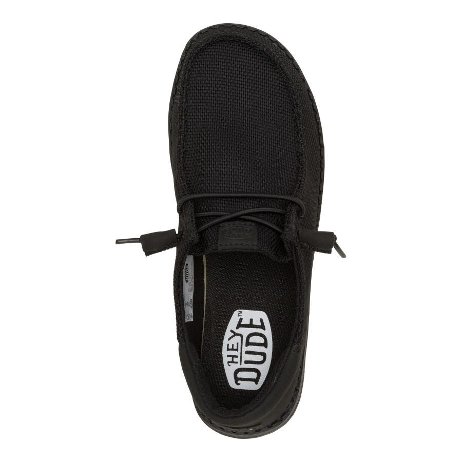 Comfortable Black Slip-On Shoes with Removable Insole | Wendy Funk Mono