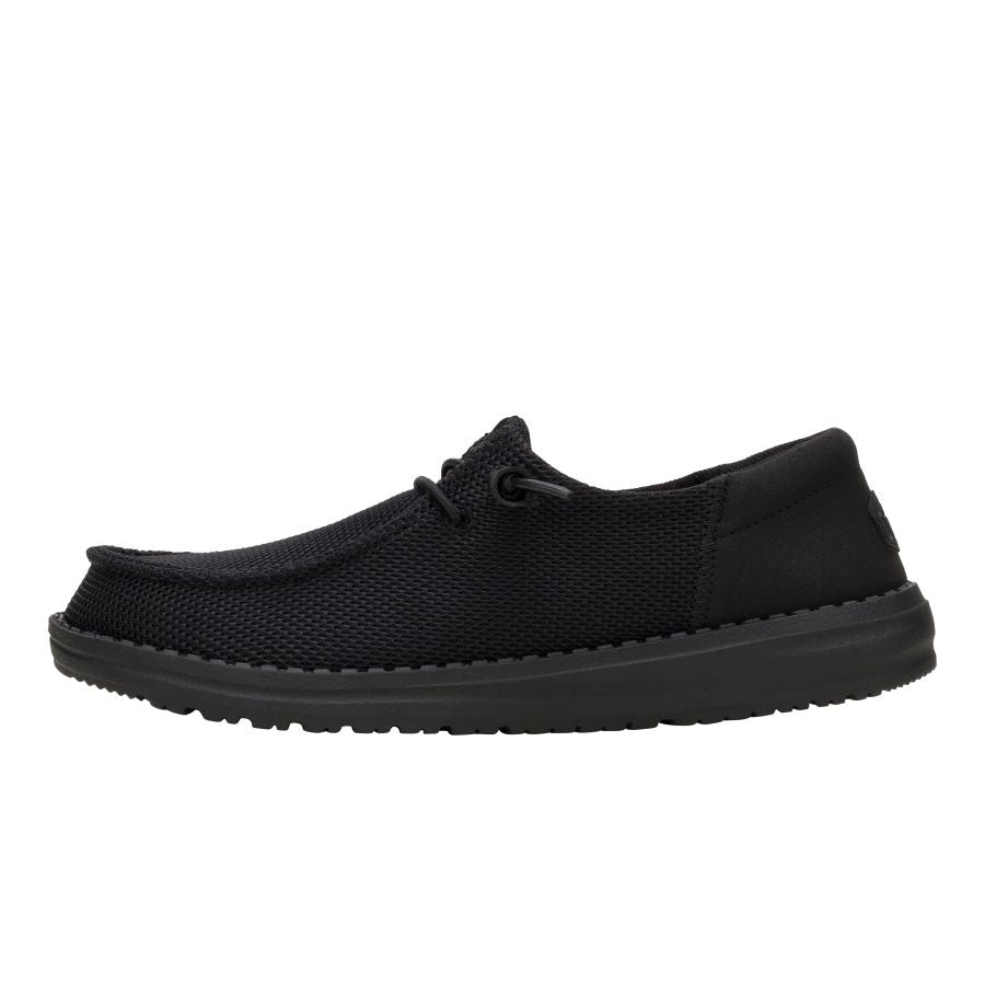 Comfortable Black Slip-On Shoes with Removable Insole | Wendy Funk Mono
