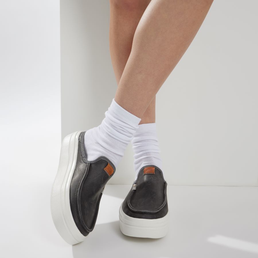 Leather Platform Shoes for Women with Lightweight Outsole | Austin Lift