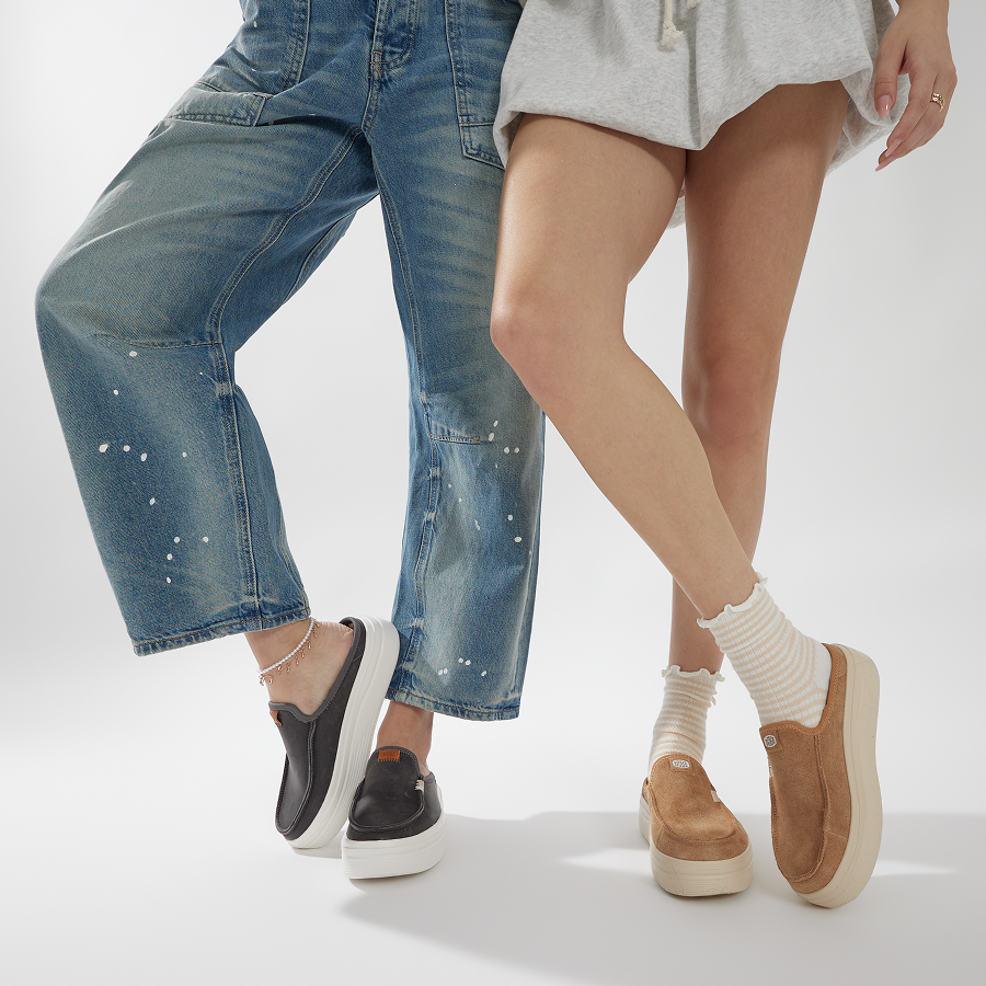 Leather Platform Shoes for Women with Lightweight Outsole | Austin Lift