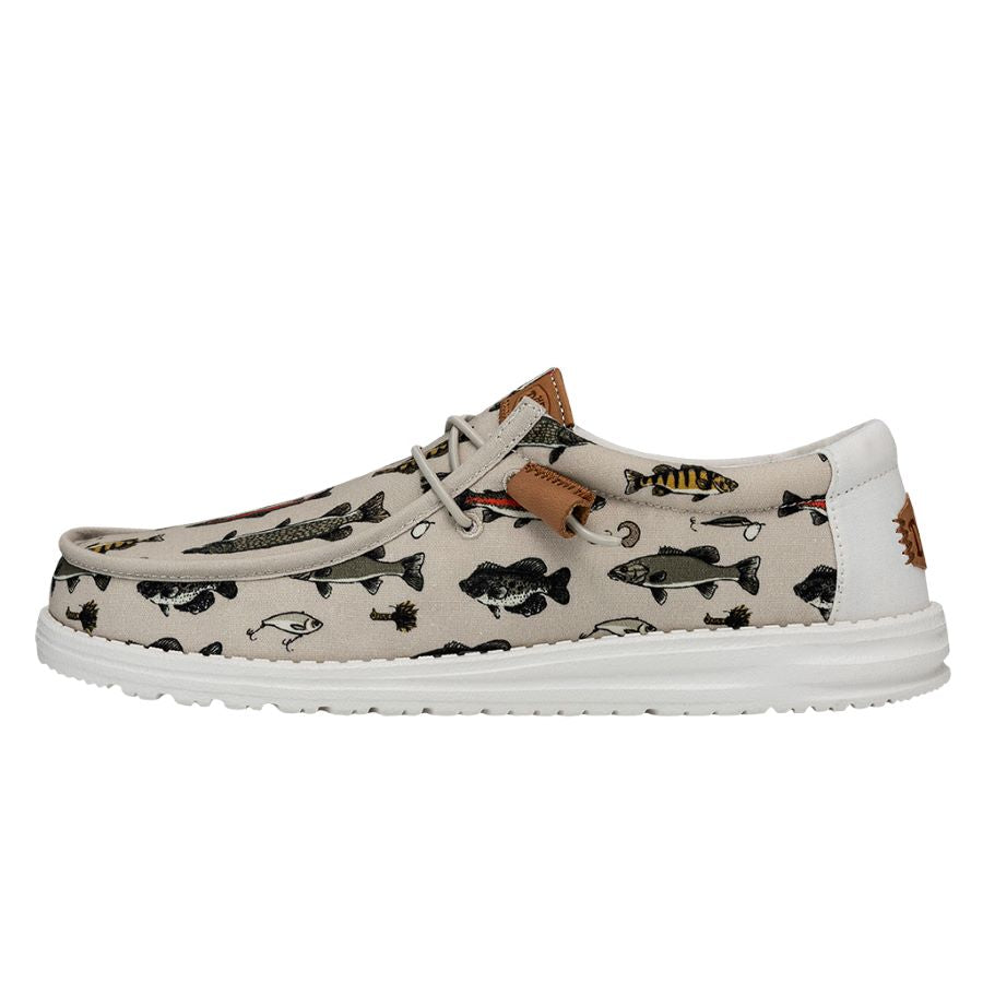 White Slip-On Fishing Shoes with Removable Insoles | Wally Fish Lure