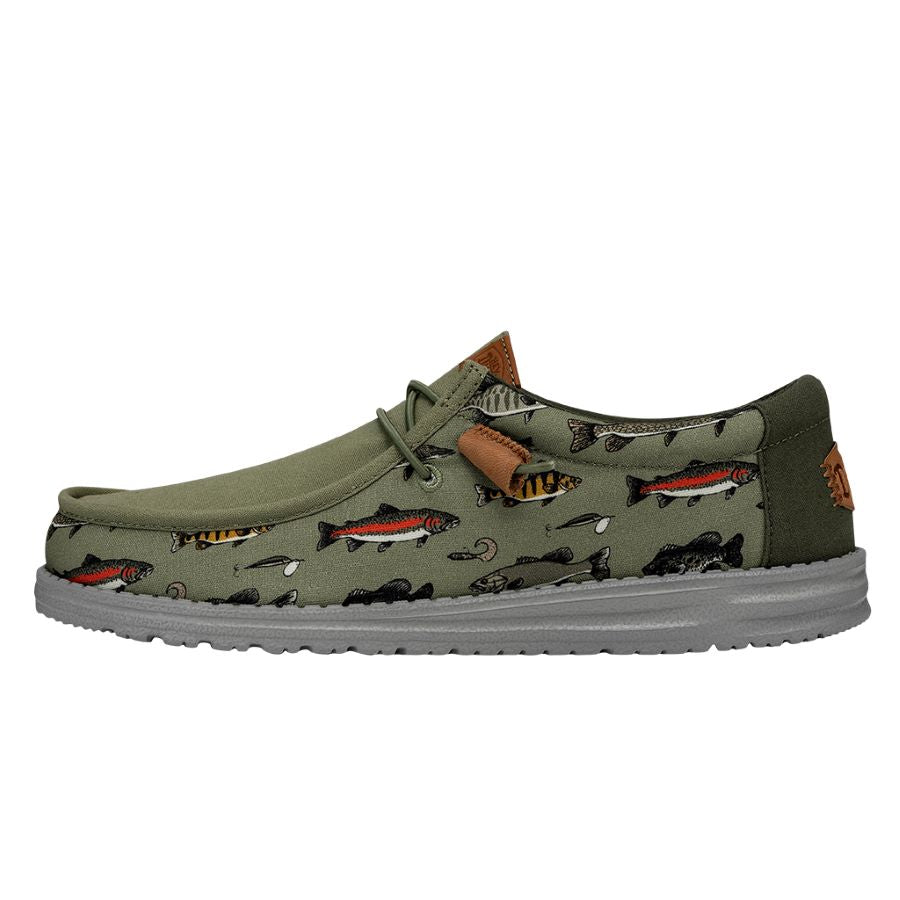 Comfortable Slip-On Shoes with Fish Lure Design | Wally Green