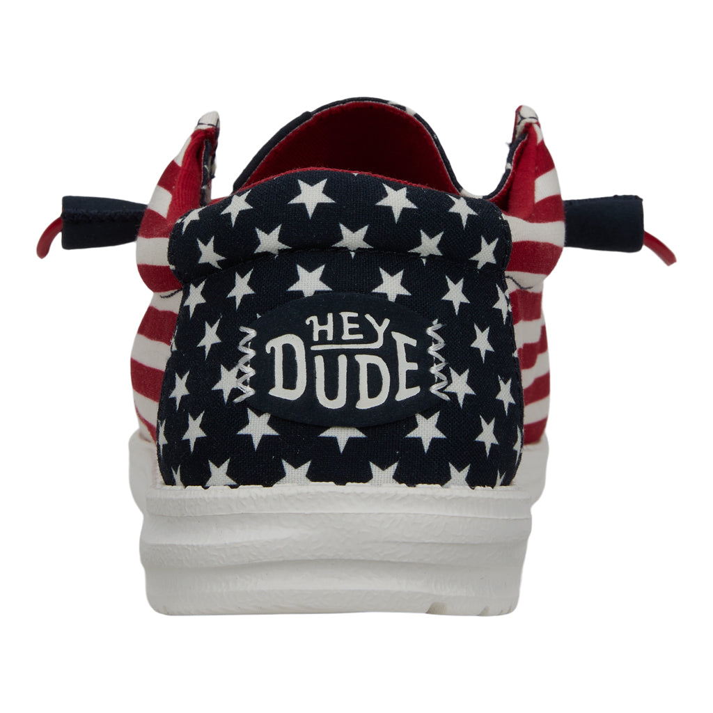 American Flag Comfort Shoes with Easy-On Laces | Wally Americana