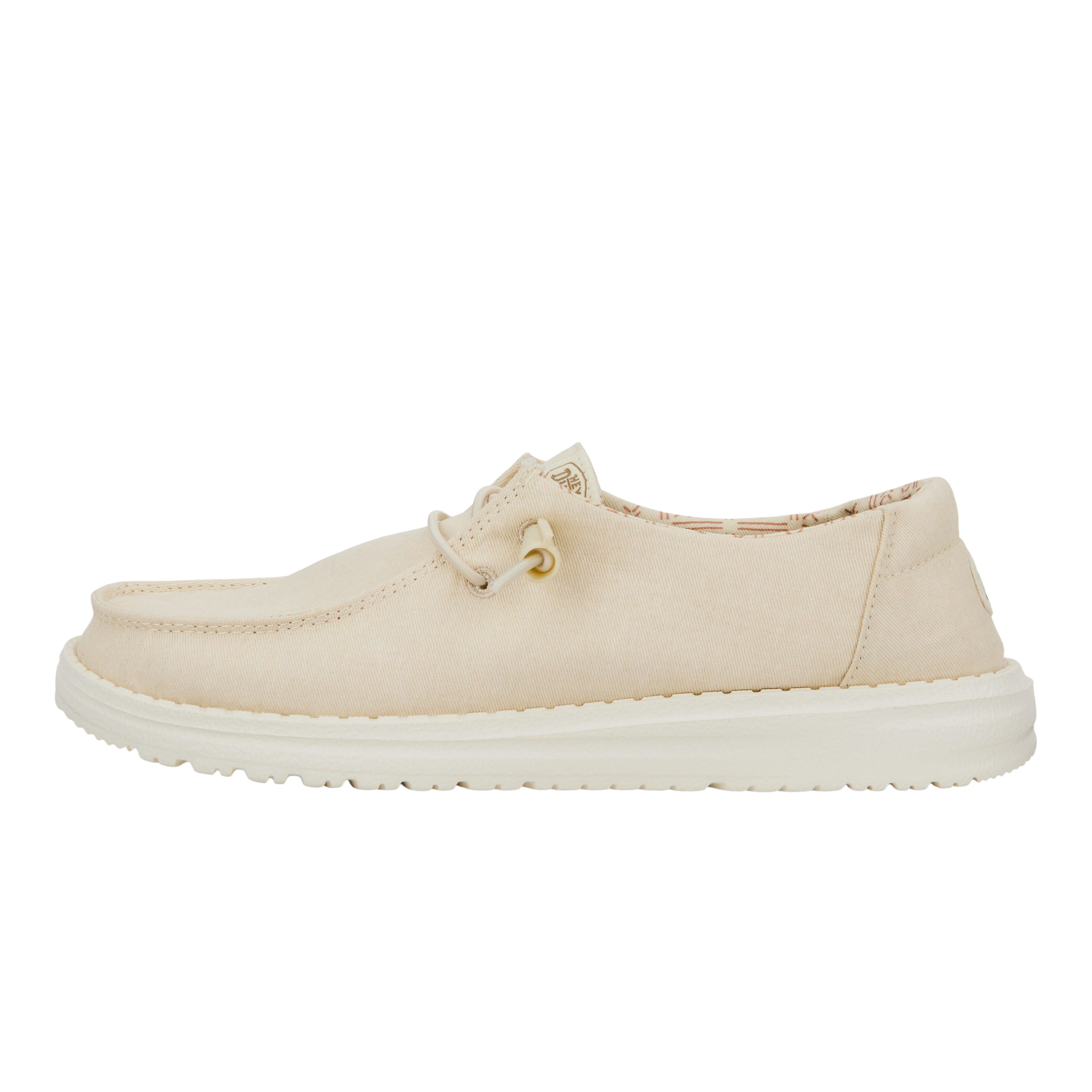 Off White Wendy Stretch Canvas Shoes for Travel | Casual Comfort