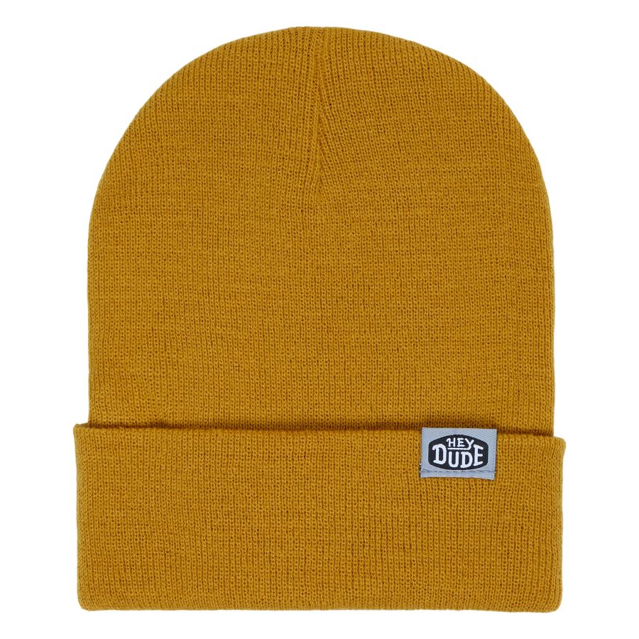 Rolled-Cuff Beanie for Men & Women | HEYDUDE™ Camel Acrylic