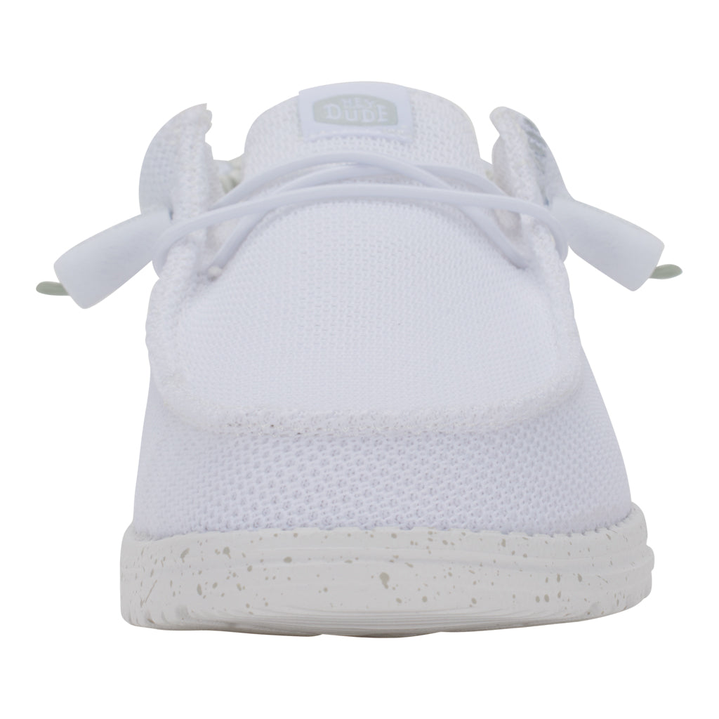 Breathable Stretch Knit Shoes for Men | Wally Sox White