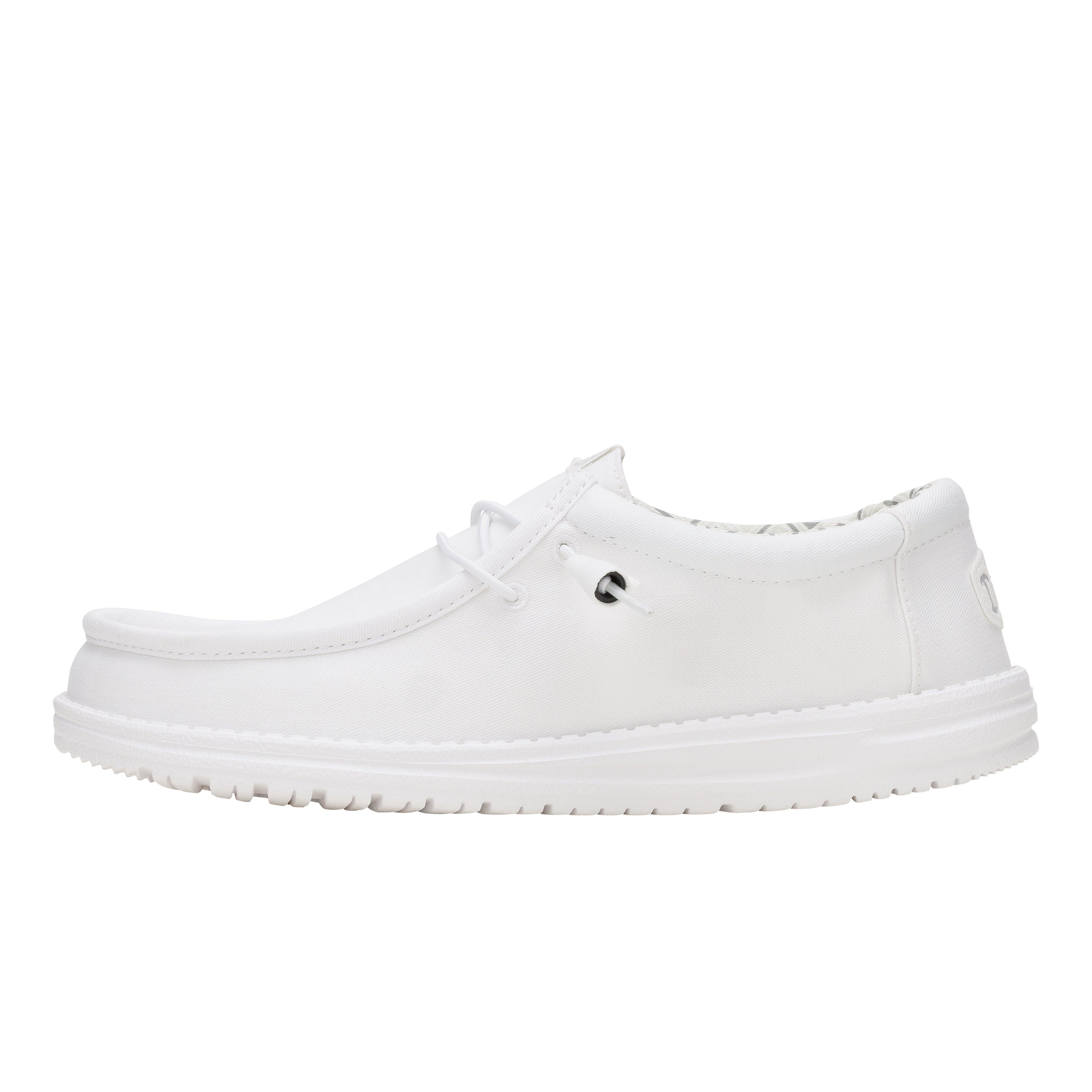Comfortable Canvas Sneakers with Cushioned Collar & Easy-On Laces | Wally Stretch