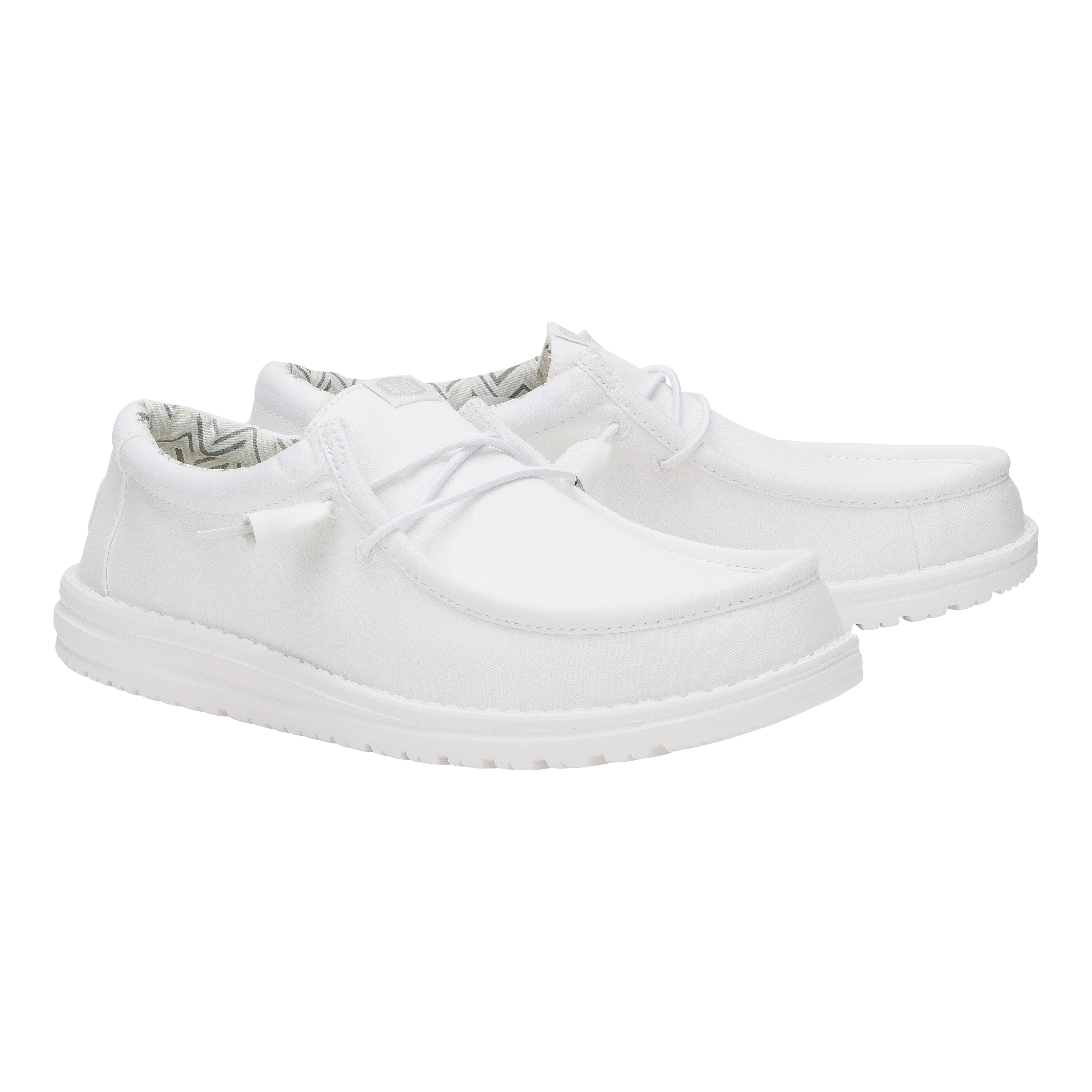 Comfortable Canvas Sneakers with Cushioned Collar & Easy-On Laces | Wally Stretch