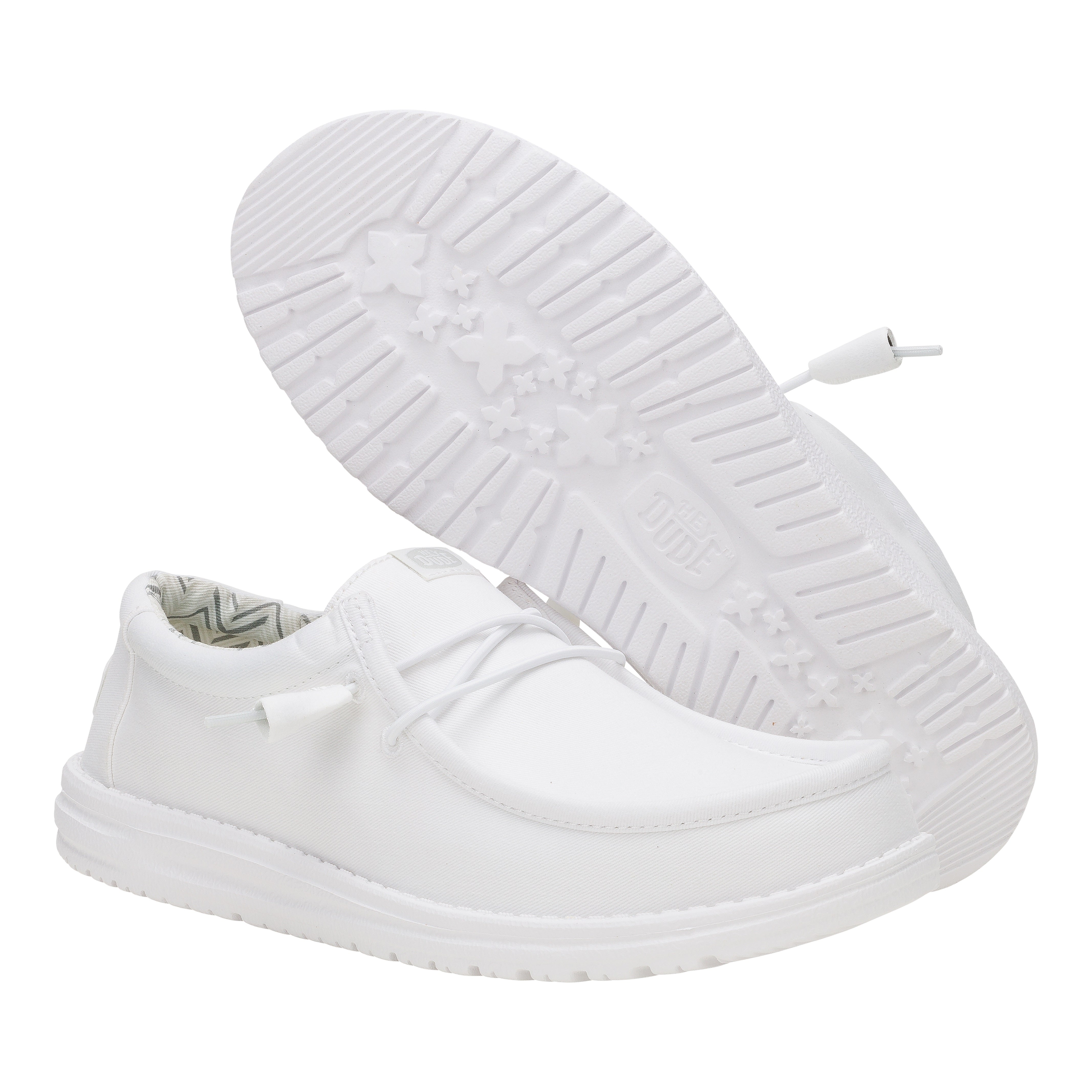 Comfortable Canvas Sneakers with Cushioned Collar & Easy-On Laces | Wally Stretch