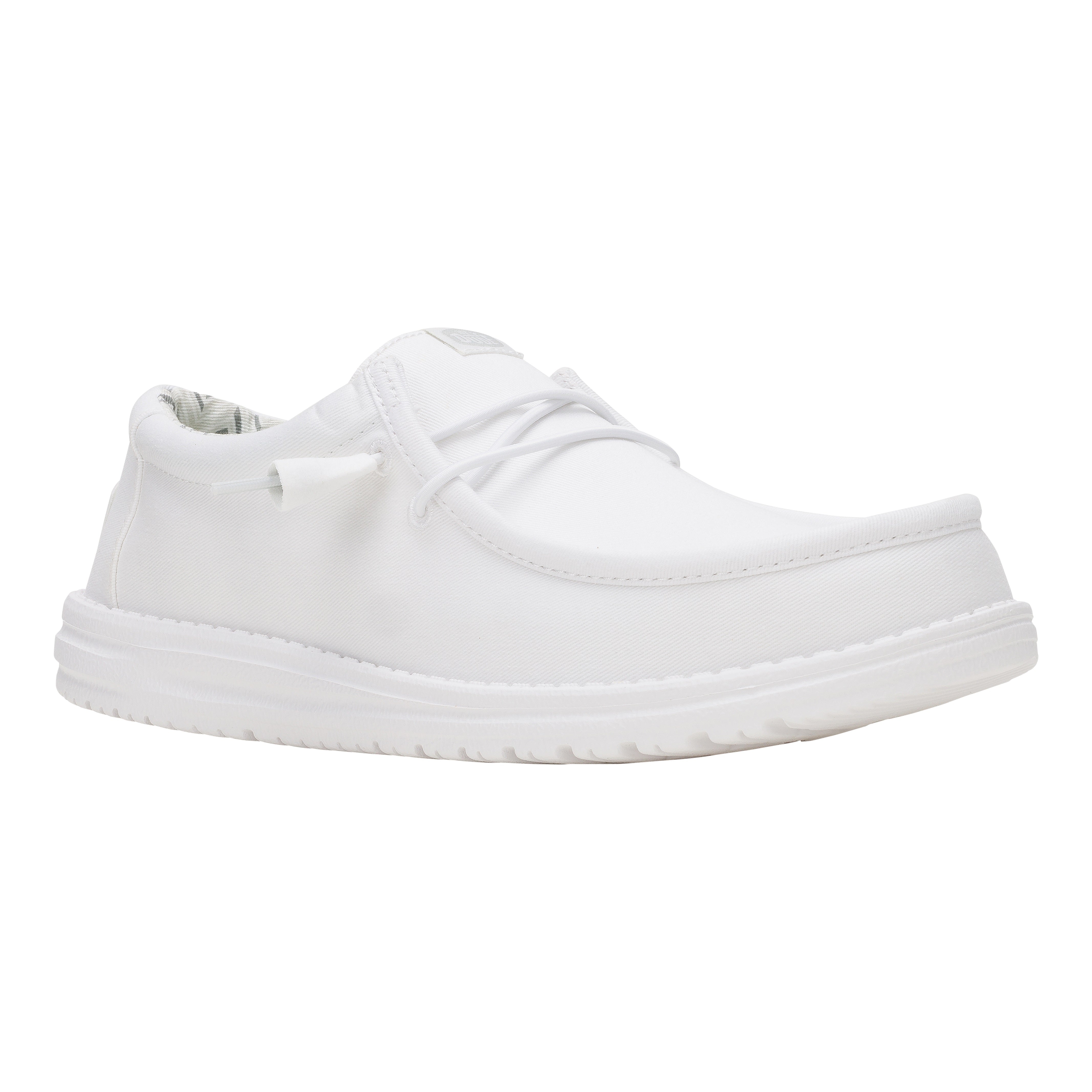 Comfortable Canvas Sneakers with Cushioned Collar & Easy-On Laces | Wally Stretch