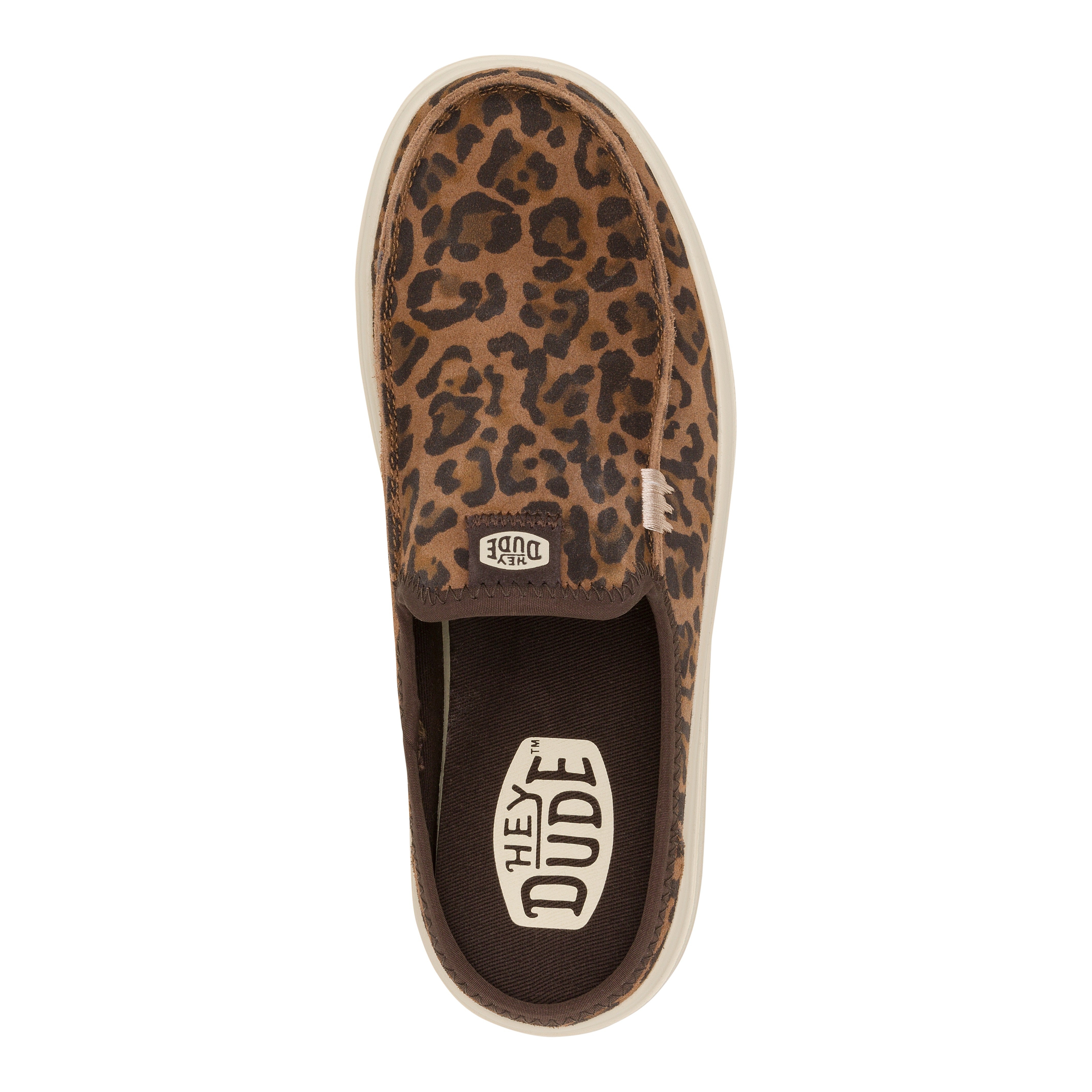 Brown Leopard Suede Platform Sandals with Raised Heel | Austin Lift Classic