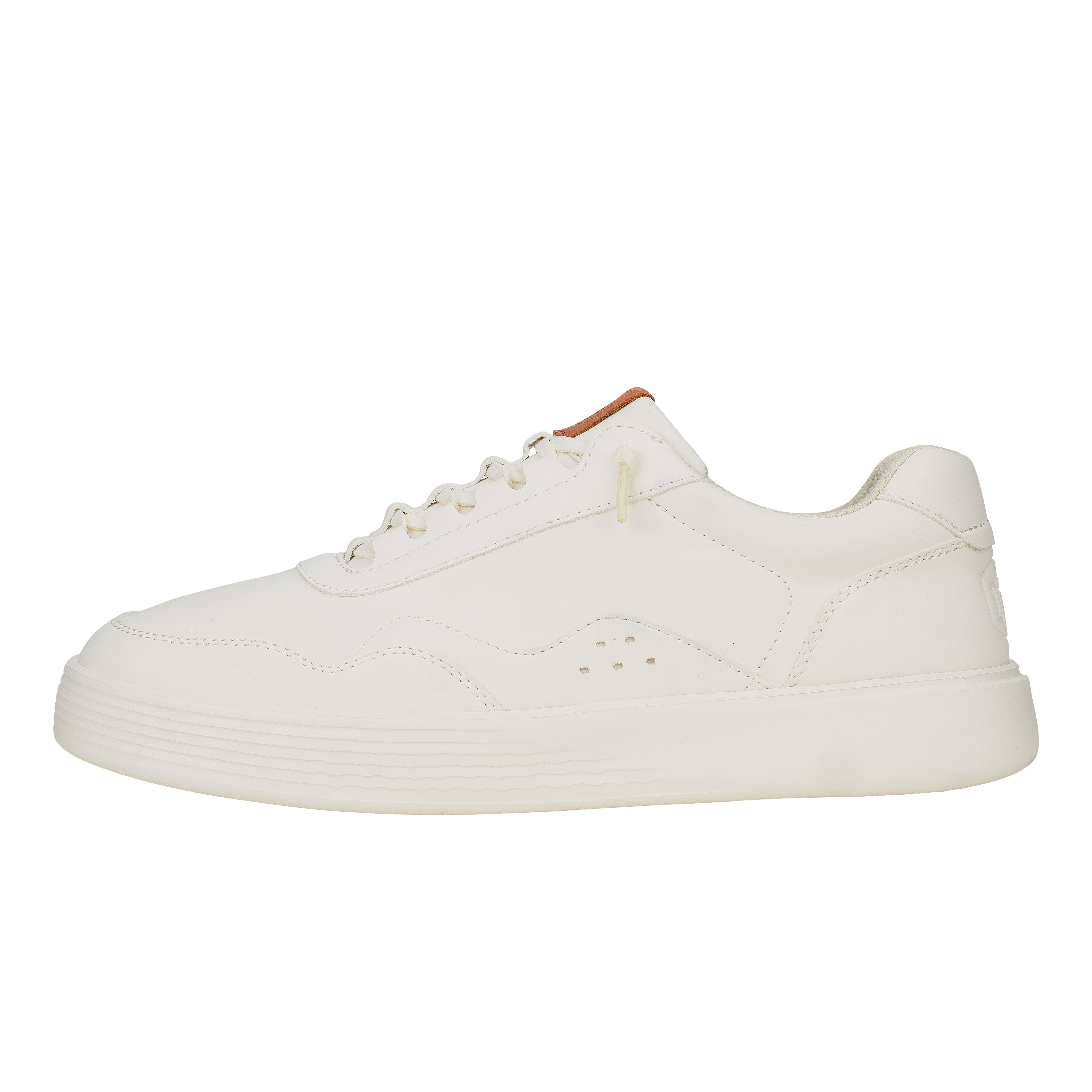 Slip-On Sneakers with Cushioned Ankle Collar | Hudson Classic White