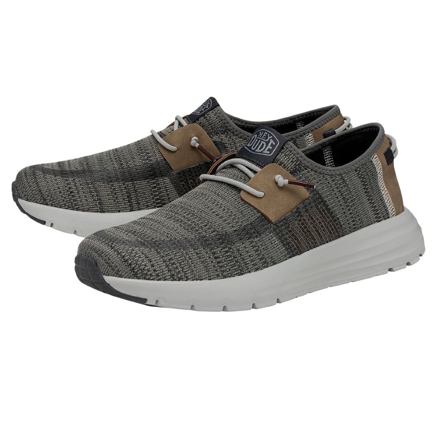 Stylish Grey Sneakers for Travel & Sport | Sirocco by HEYDUDE