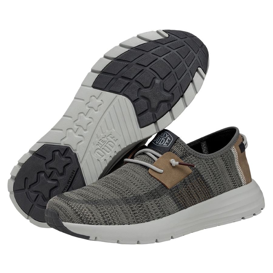 Stylish Grey Sneakers for Travel & Sport | Sirocco by HEYDUDE