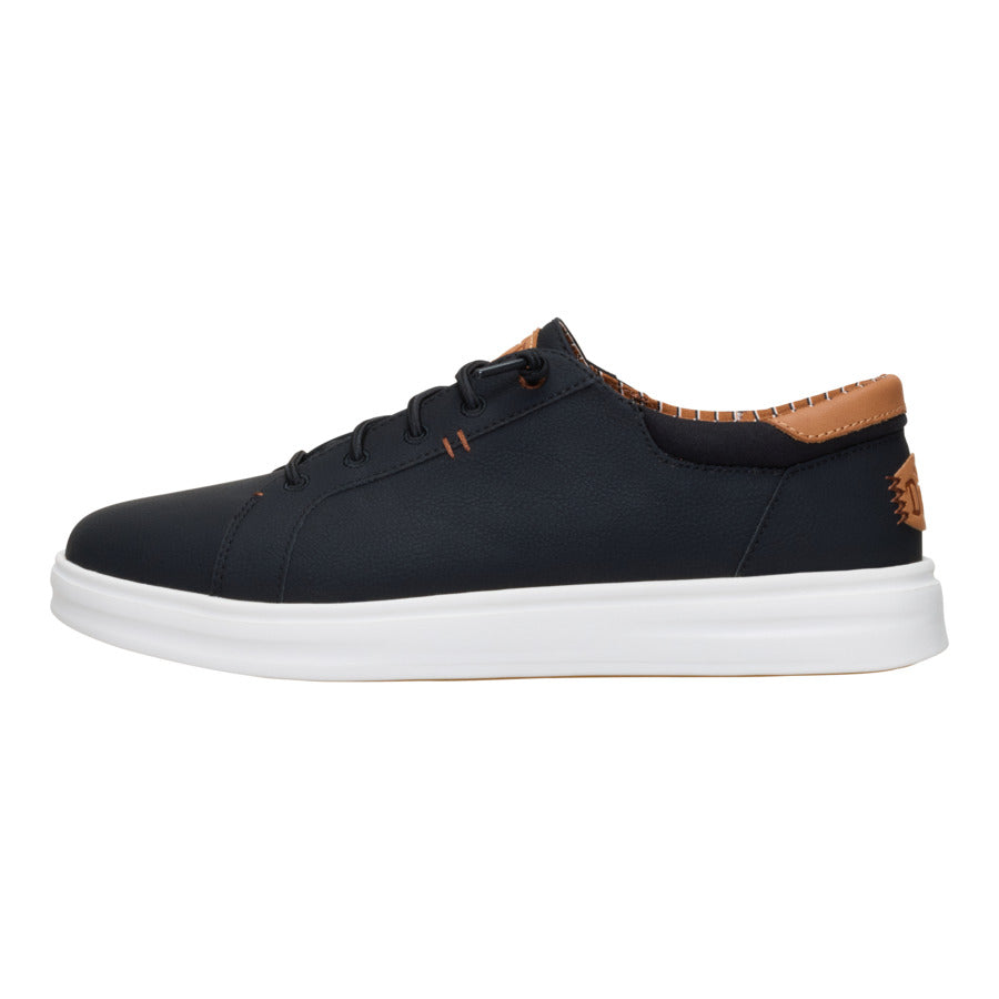 Classic Black Sneakers with Textile Upper & Comfort Insole | Paul Pro