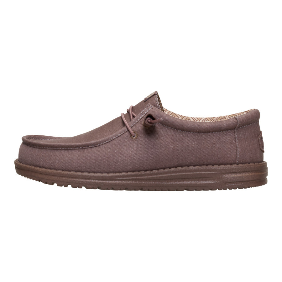 Comfortable Canvas Shoes with Cushioned Collar & Easy-On Laces | Wally Stretch
