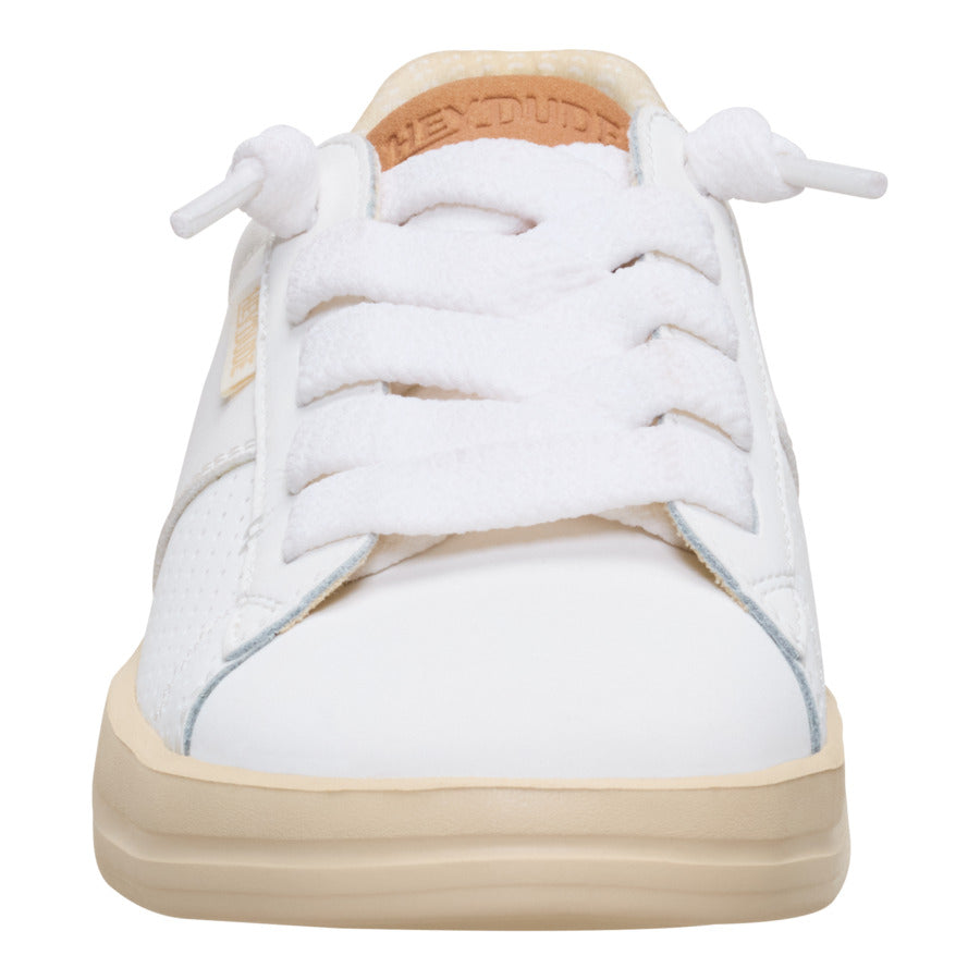 Classic Slip-On Sneakers for Women | Karina Duo White/Tan