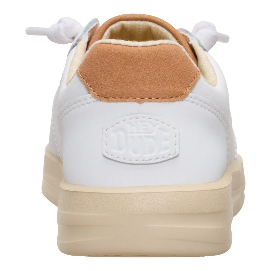 Classic Slip-On Sneakers for Women | Karina Duo White/Tan