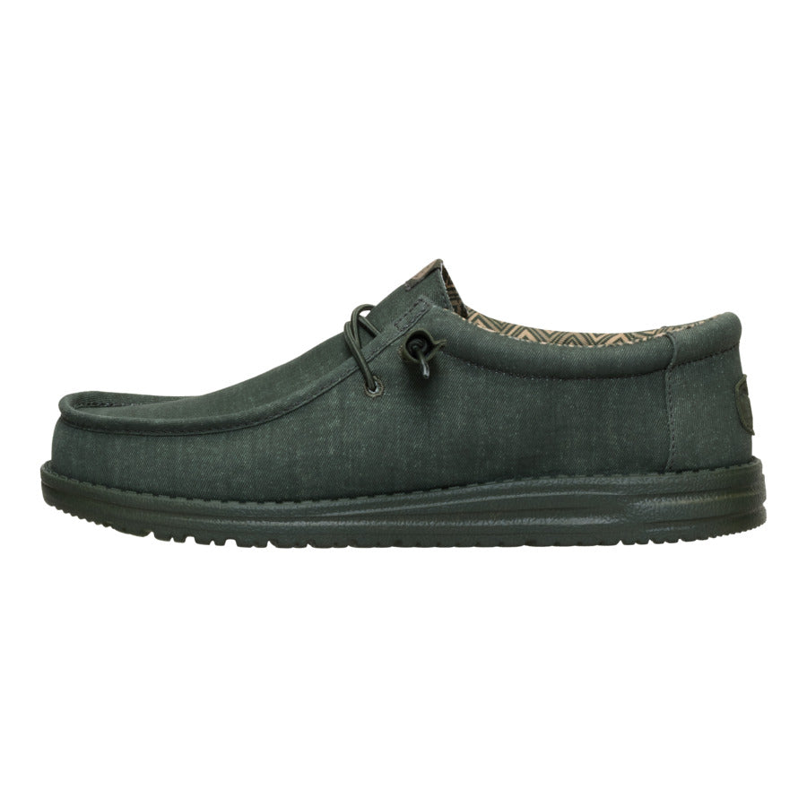 Comfortable Canvas Sneakers with Cushioned Ankle Collar | Wally Stretch