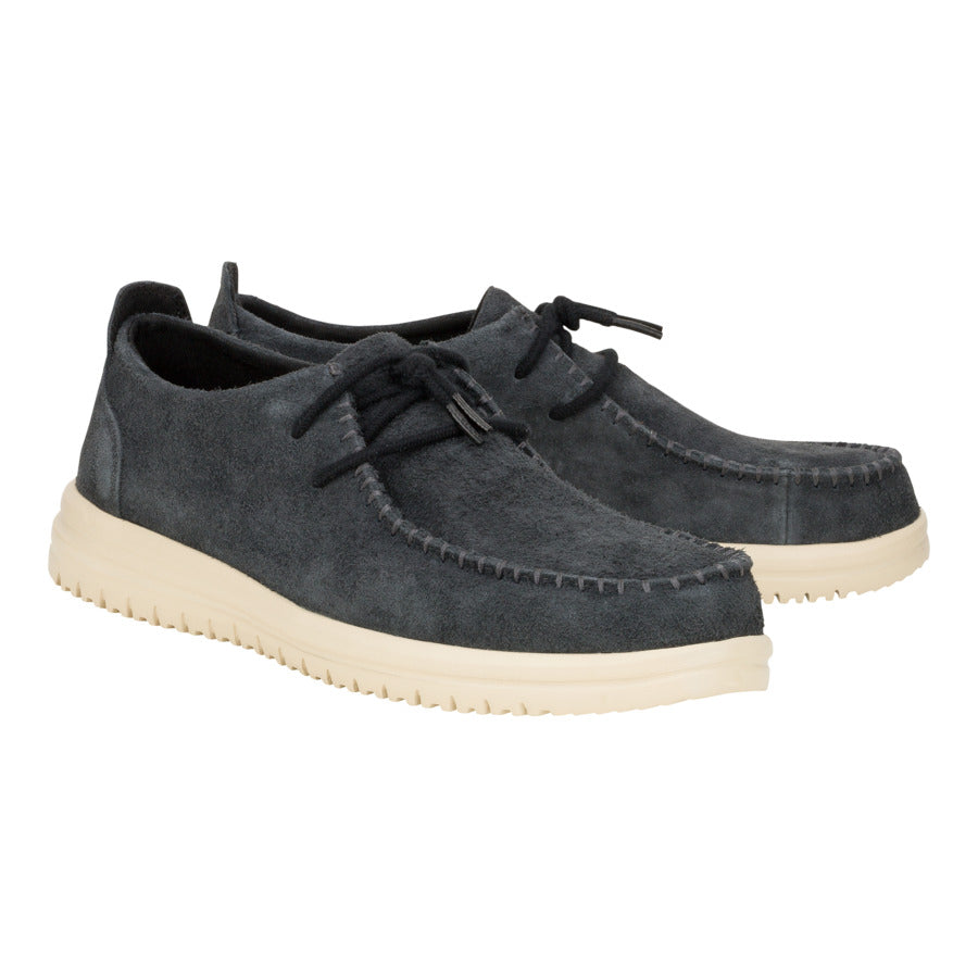 Men's Suede Moccasin Shoes with Leather Lining & Easy-On System | Wally NXT