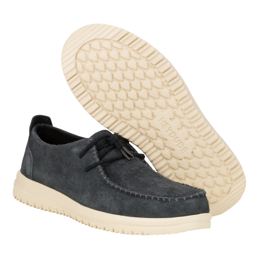 Men's Suede Moccasin Shoes with Leather Lining & Easy-On System | Wally NXT