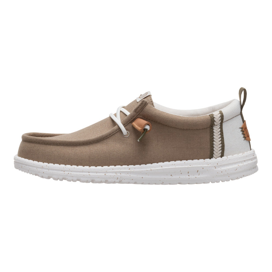Comfortable Travel Linen Shoes with Elastic Laces | Wally Craft