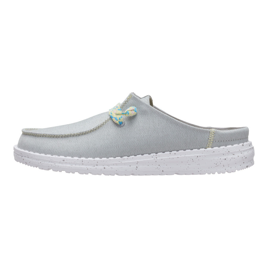 Grey Slip-On Shoes with Friendship Lace & Cushioned Insole | Wendy