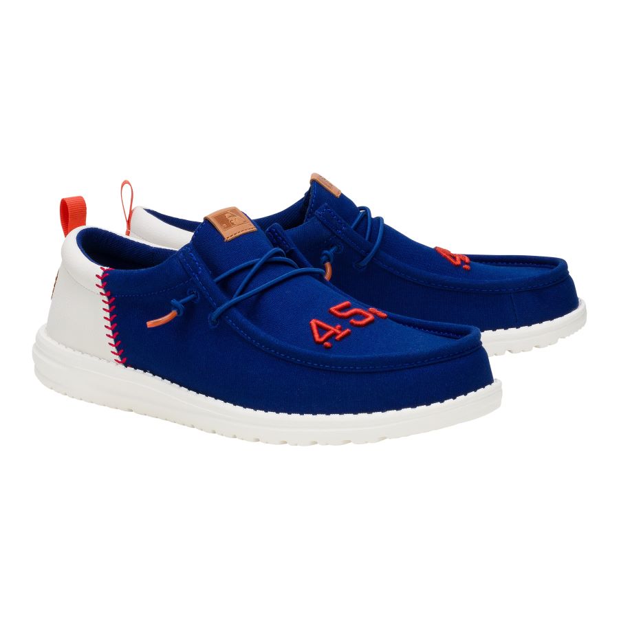 MLB Astros Wally Funk Shoes for Men | Navy/White Baseball Sneakers