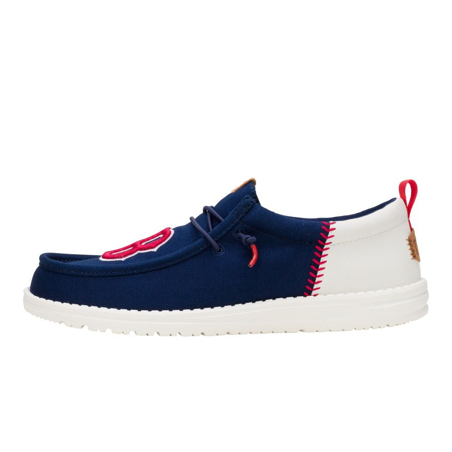 Red Sox Navy/White Wally Funk Sneakers | MLB Baseball Shoes