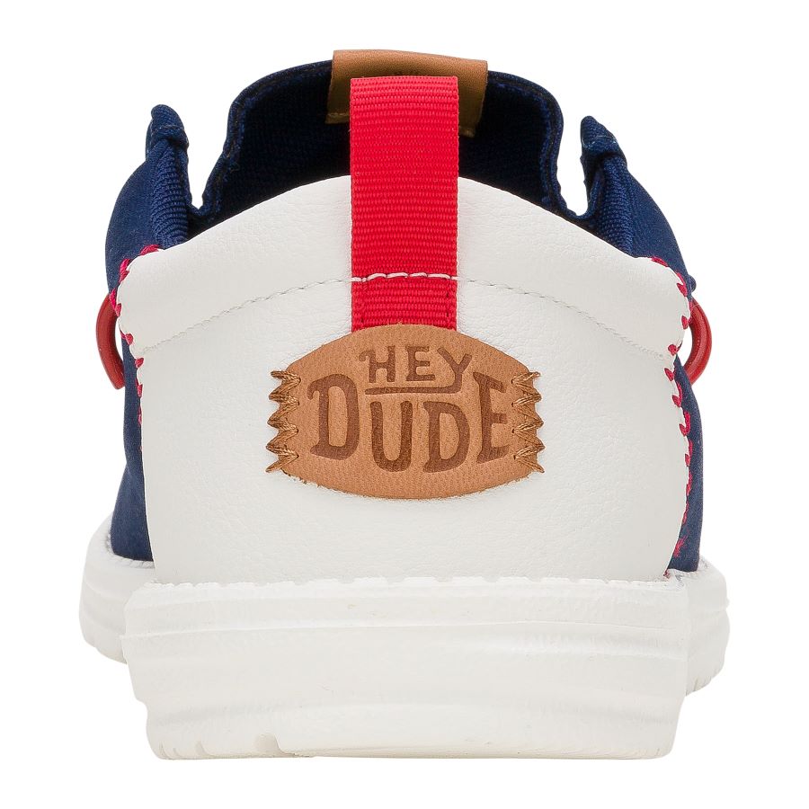 Red Sox Navy/White Wally Funk Sneakers | MLB Baseball Shoes