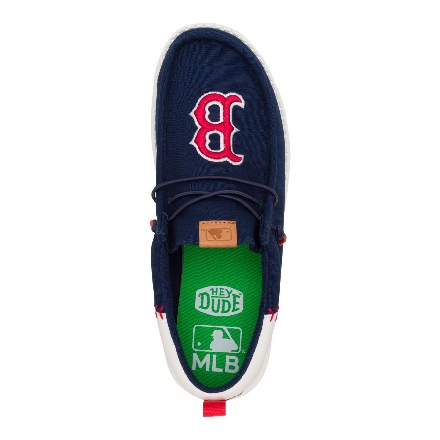 Red Sox Navy/White Wally Funk Sneakers | MLB Baseball Shoes
