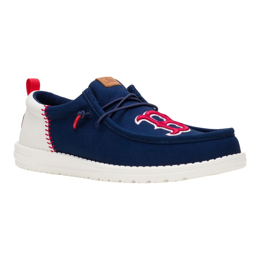 Red Sox Navy/White Wally Funk Sneakers | MLB Baseball Shoes