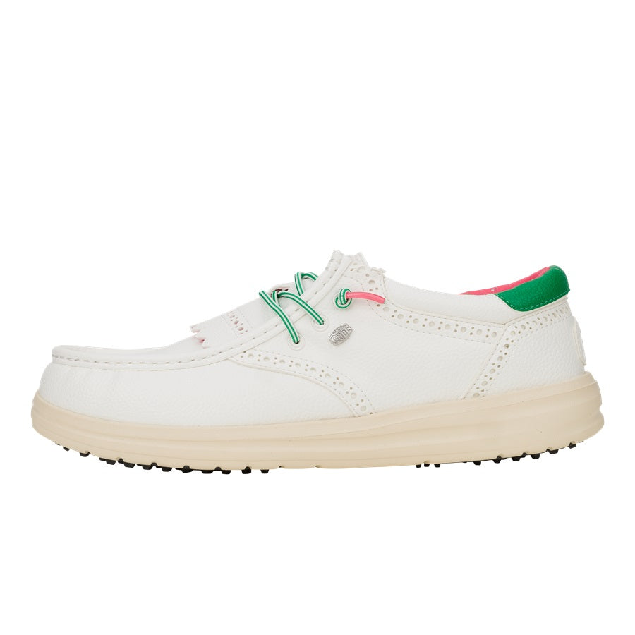 Classic White Golf Shoes with Removable Kiltie & Comfort Cushion | Wendy Golf