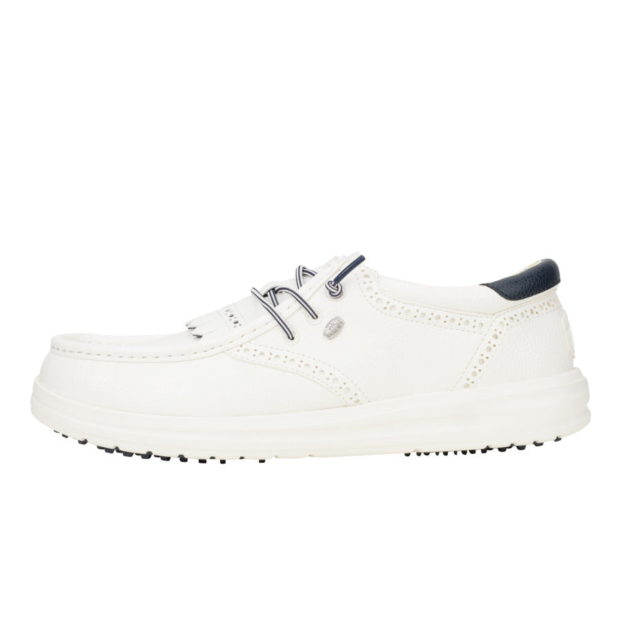 Classic White & Navy Golf Blazer for Men | Wally Golf