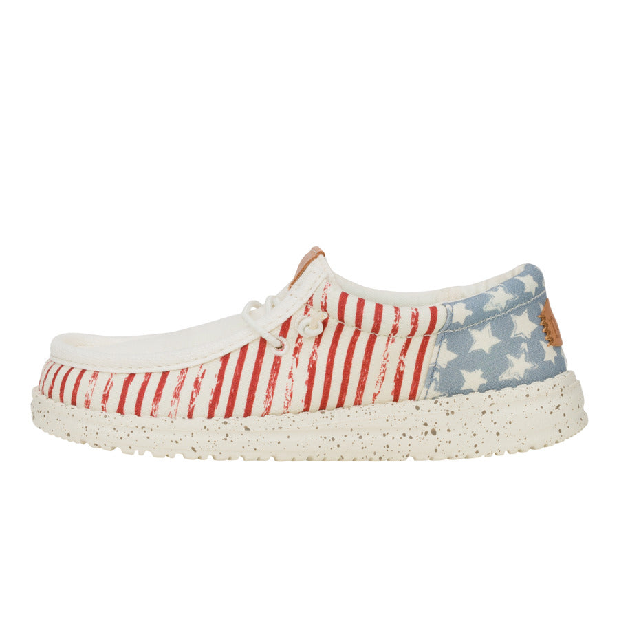 Canvas Sneakers with Elastic Laces & Removable Insole | Wally Funk Youth