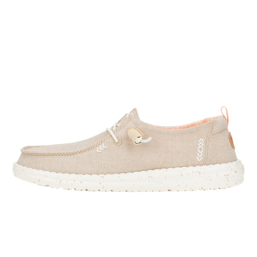 Slip-On Chambray Shoes with Elastic Laces & Cushioned Insole | Wendy Tan