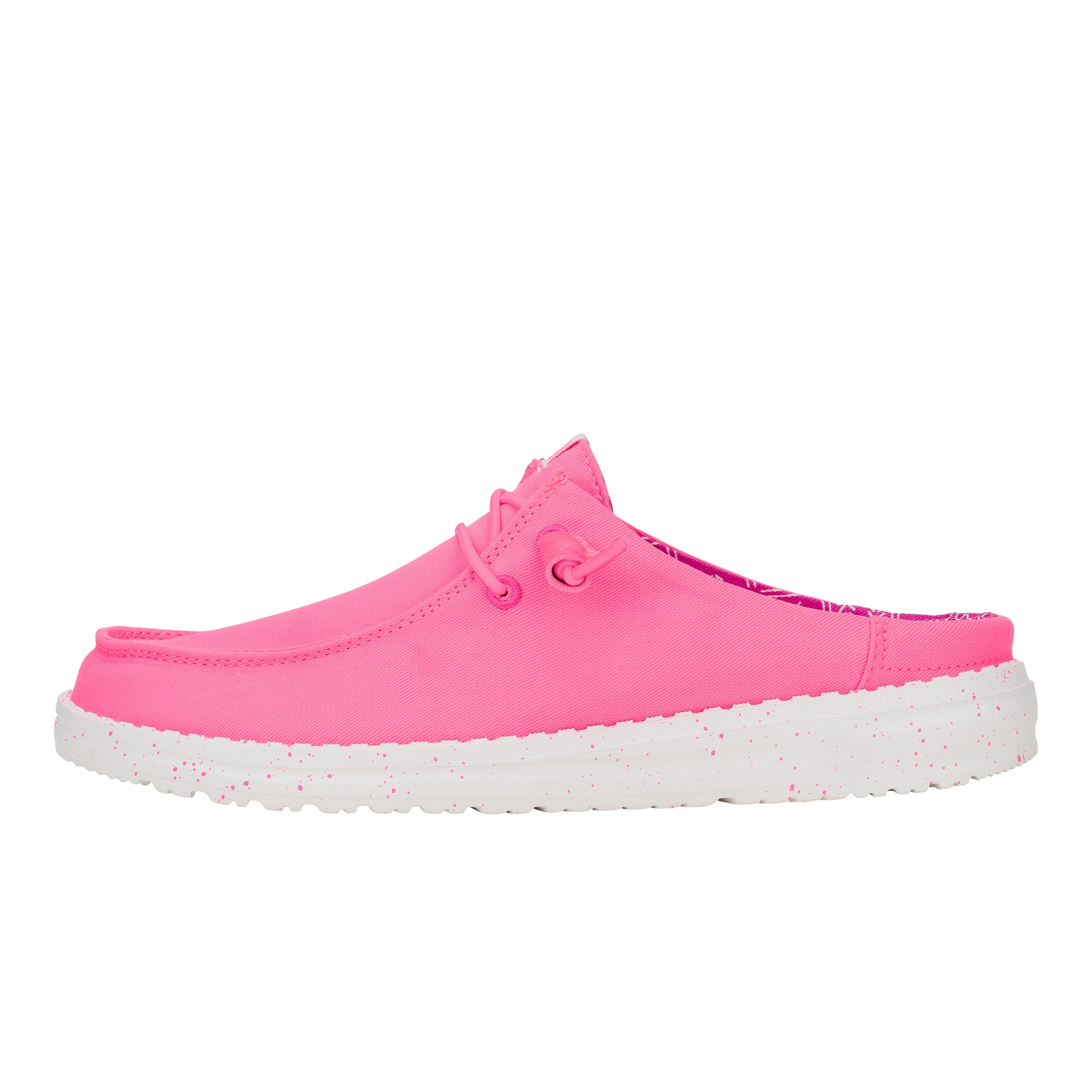 Women's Slip-On Shoes with Stretch Laces & Lightweight Sole | Wendy Classic Neon Pink