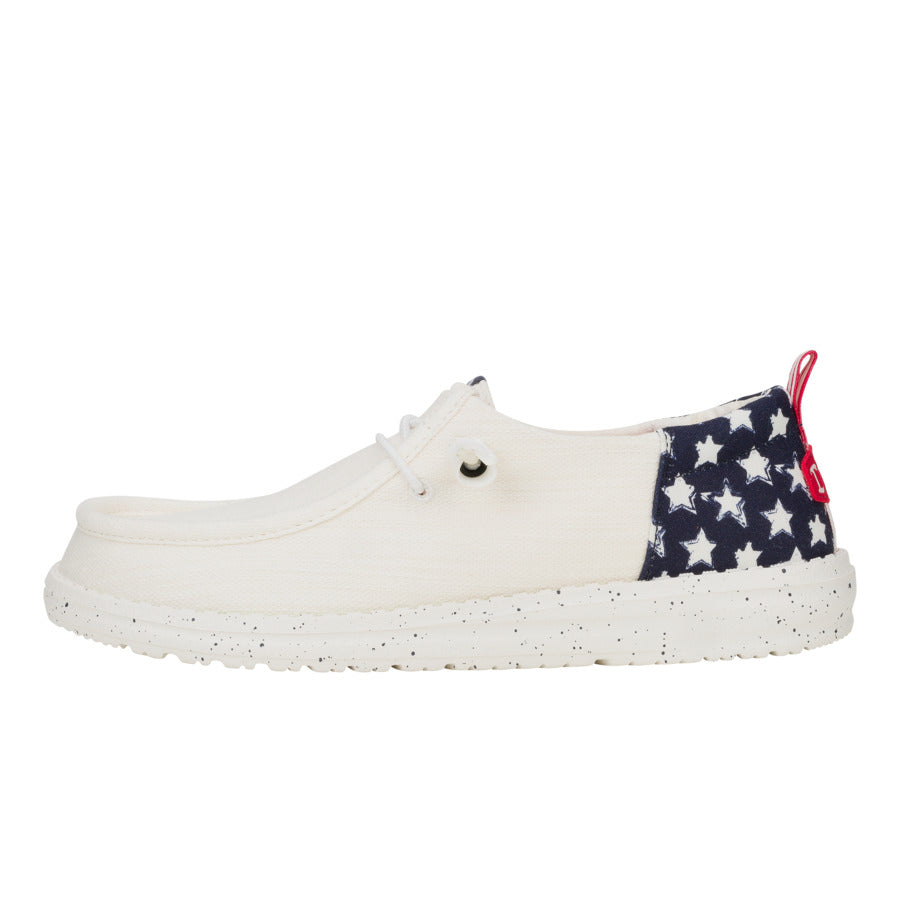 Americana Stars Canvas Shoes for Travel & Comfort | Wendy Funk