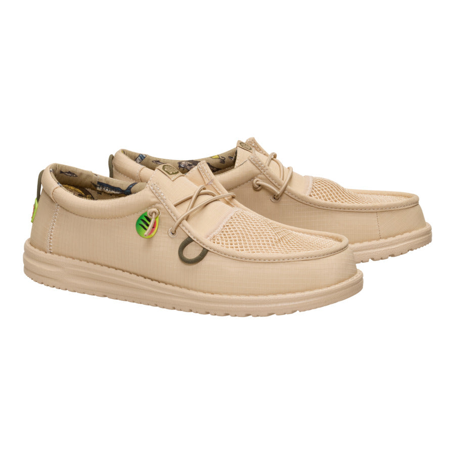 Slip-On Moccasins for Anglers with Fish Lure Print | Wally Bait & Tackle